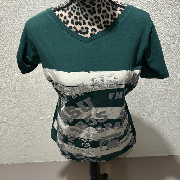 Michigan State novelty v neck tee shirt from Emerson - Picture 1 of 4